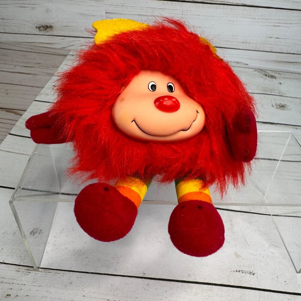 Rainbow Brite Red Romeo 6" Plush Stuffed Toy Rubber Face 1983 Taco Bell Promo‎